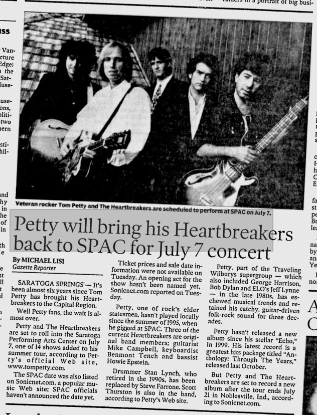 Schenectady Daily Gazette May 9 2001 The Petty Archives